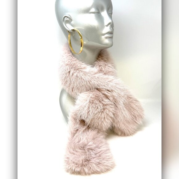 accentrix | Accessories | Luv Faux Fur Scarf Pink | Poshmark